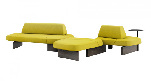 Mobilier pour les zones d'attente Ischia par Tacchini