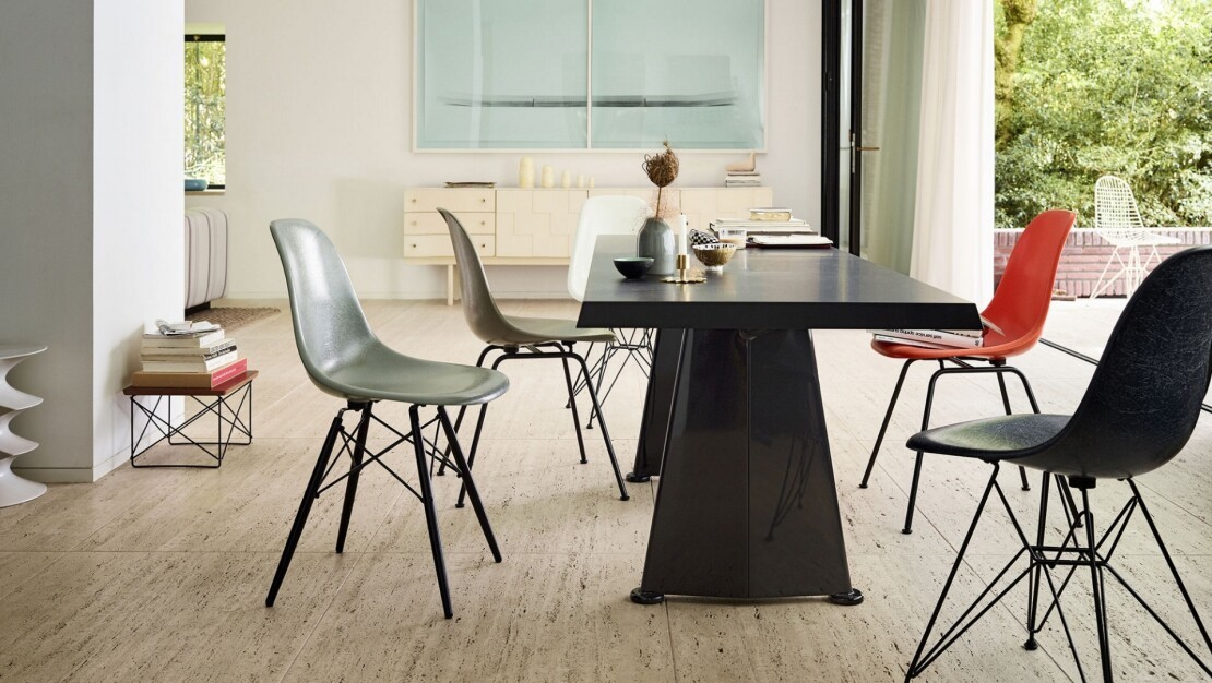 Eames Fiberglass Side Chair by Vitra