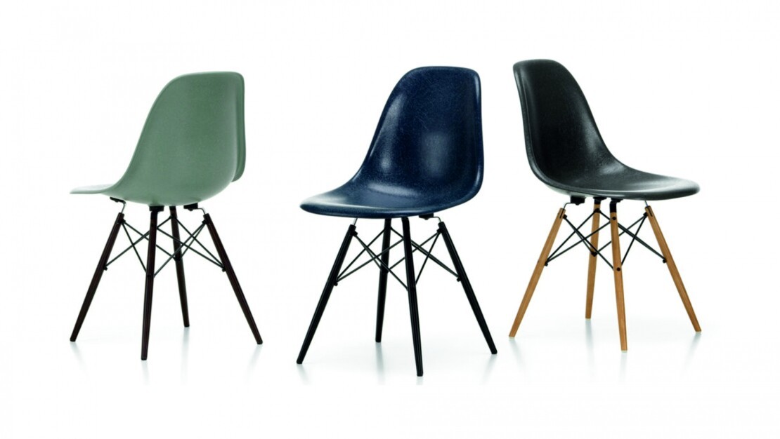 Eames Fiberglass Side Chair by Vitra