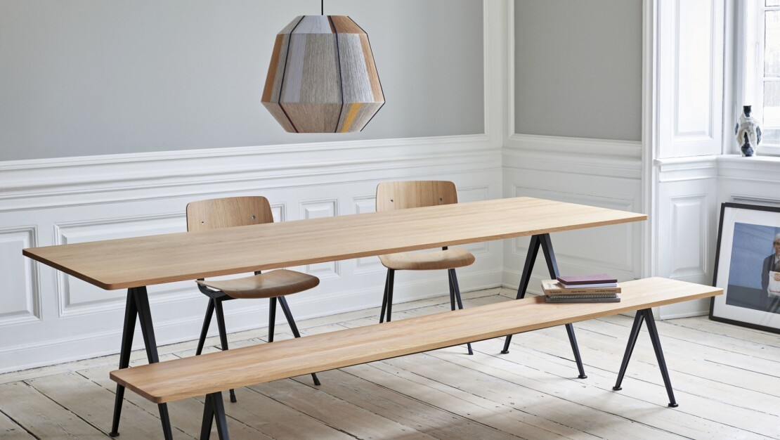 Pyramid bench by Hay