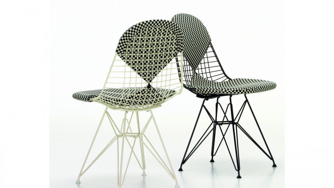 Wire chair DKR by Vitra