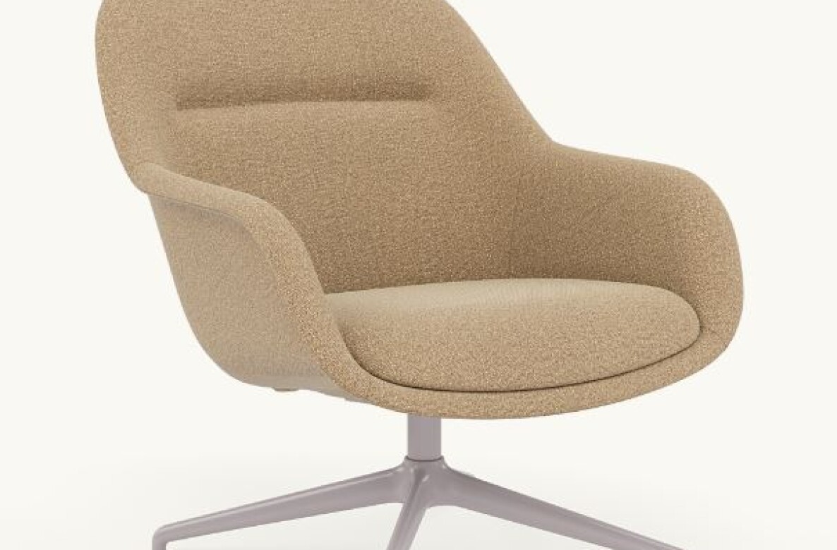 Mobilier pour les zones d'attente Fiber Lounge Armchair par Muuto